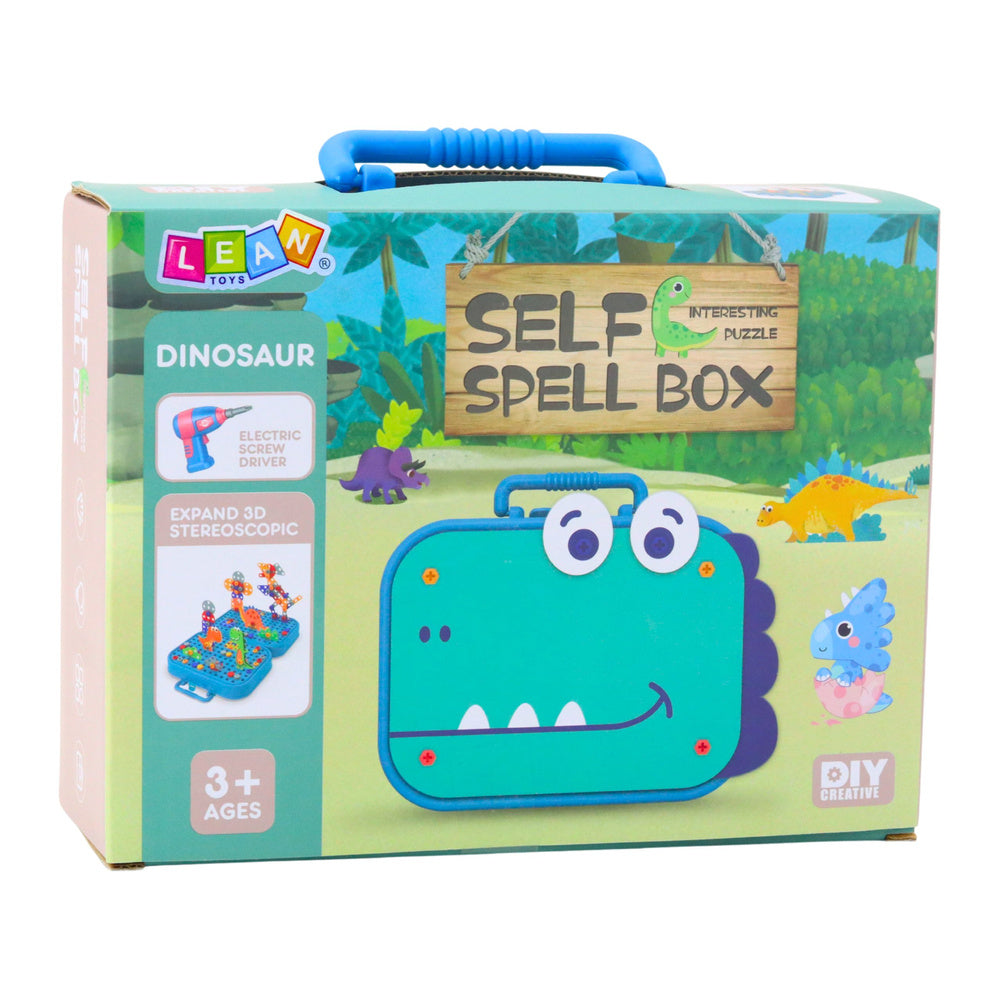 Set konstrukcijskih blokova "Dinosauri" u kutijici s odvijačem - 228 elemenata