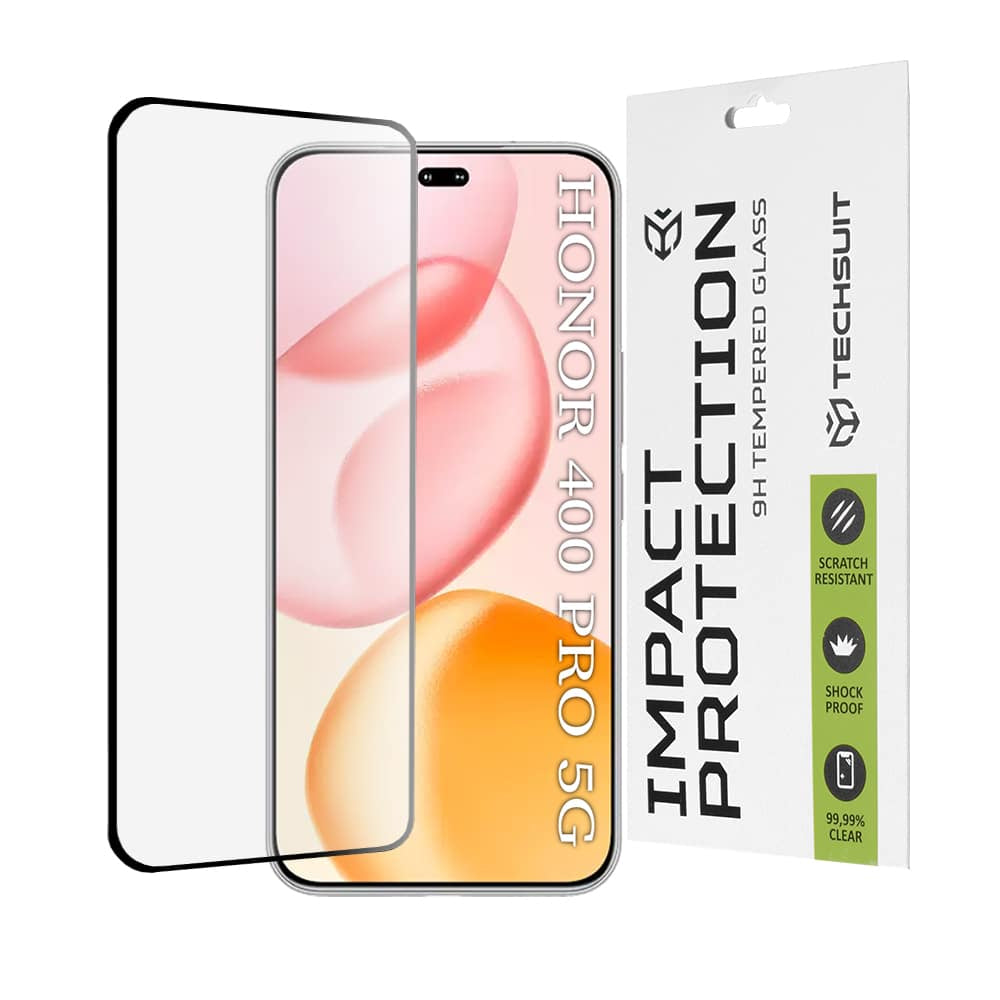 Techsuit 111D Full Cover / Full Glue Glass / 3D Curved Screen za Honor 400 Pro