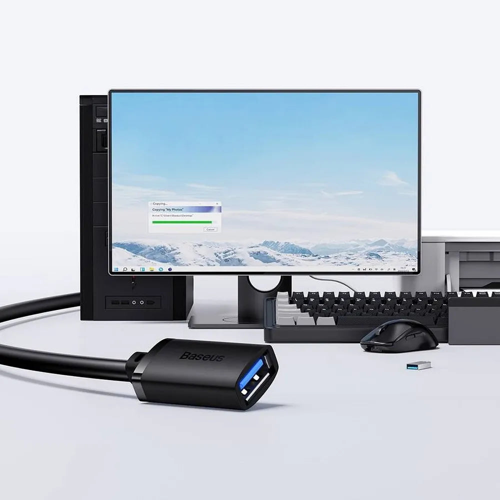 BASEUS produžni kabel USB 3.0 3m AirJoy Series crni B00631103111-04