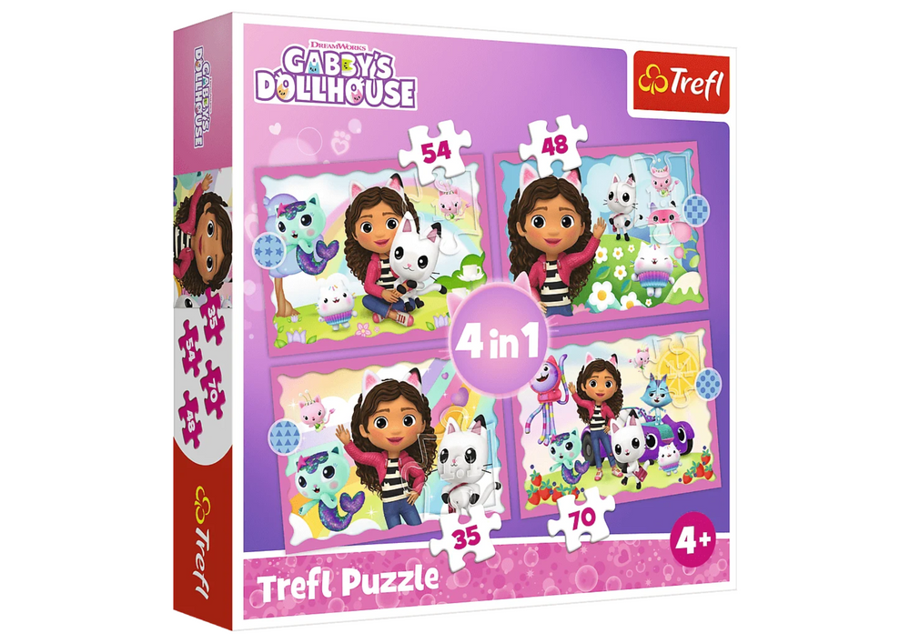 Puzzle 4uu Gabi u avanturi - Trefl 34620