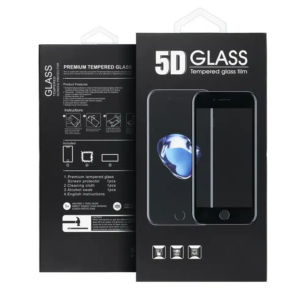 5D Full Glue kaljeno staklo za Honor X9c / Magic7 Lite crno