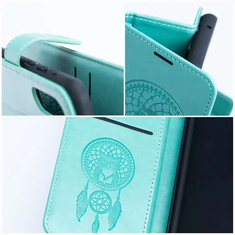 MEZZO Book case preklopna torbica za SAMSUNG GALAXY A13 4G dreamcatcher zelena