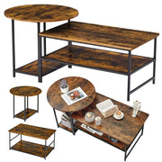 Set stolića za dnevni boravak 2u1 Rustic 123x60x51cm