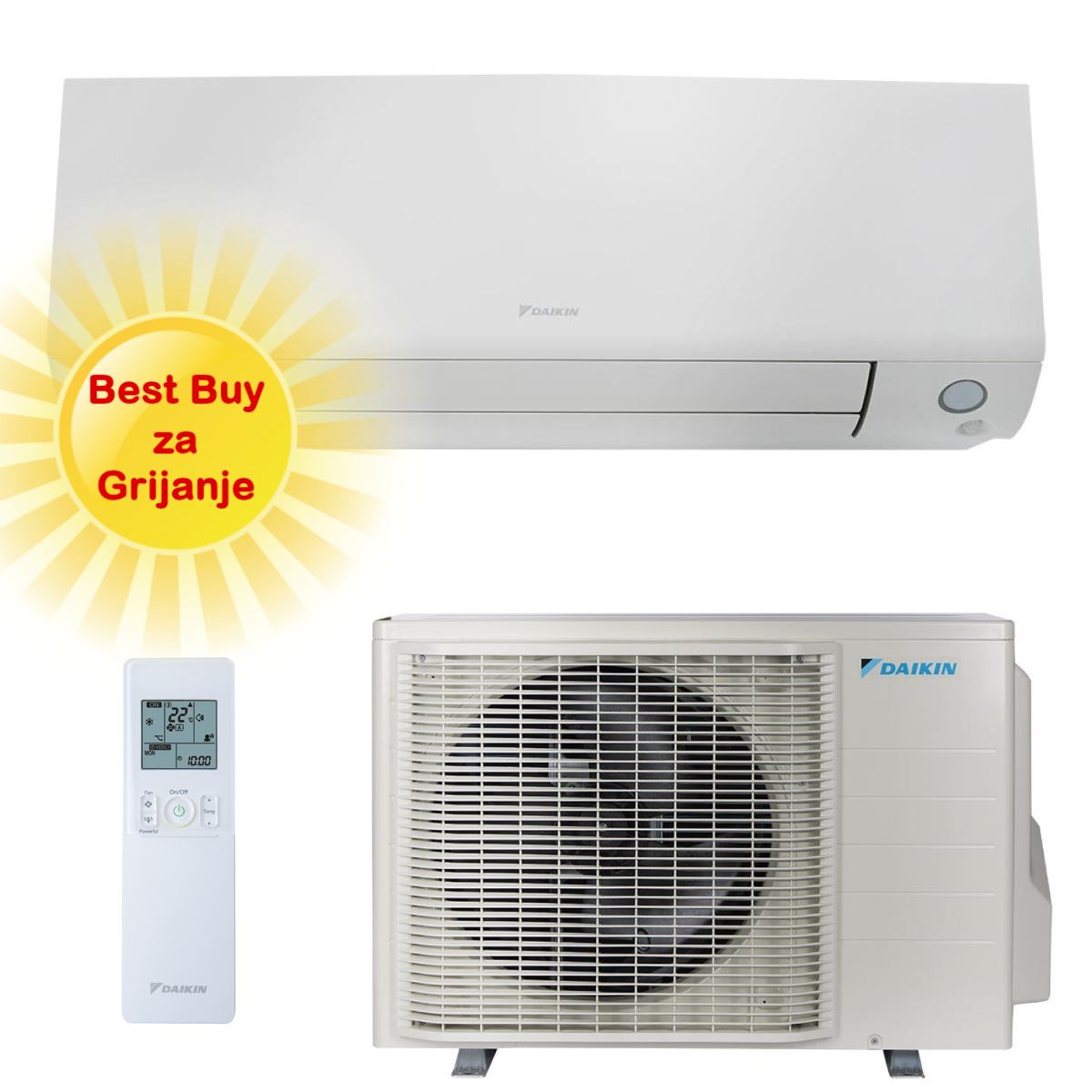 DAIKIN KLIMA UREĐAJ 6,0 kW - FTXM60A/RXM60 - Perfera, za prostor do 60m2, A++ energetska klasa, R-32