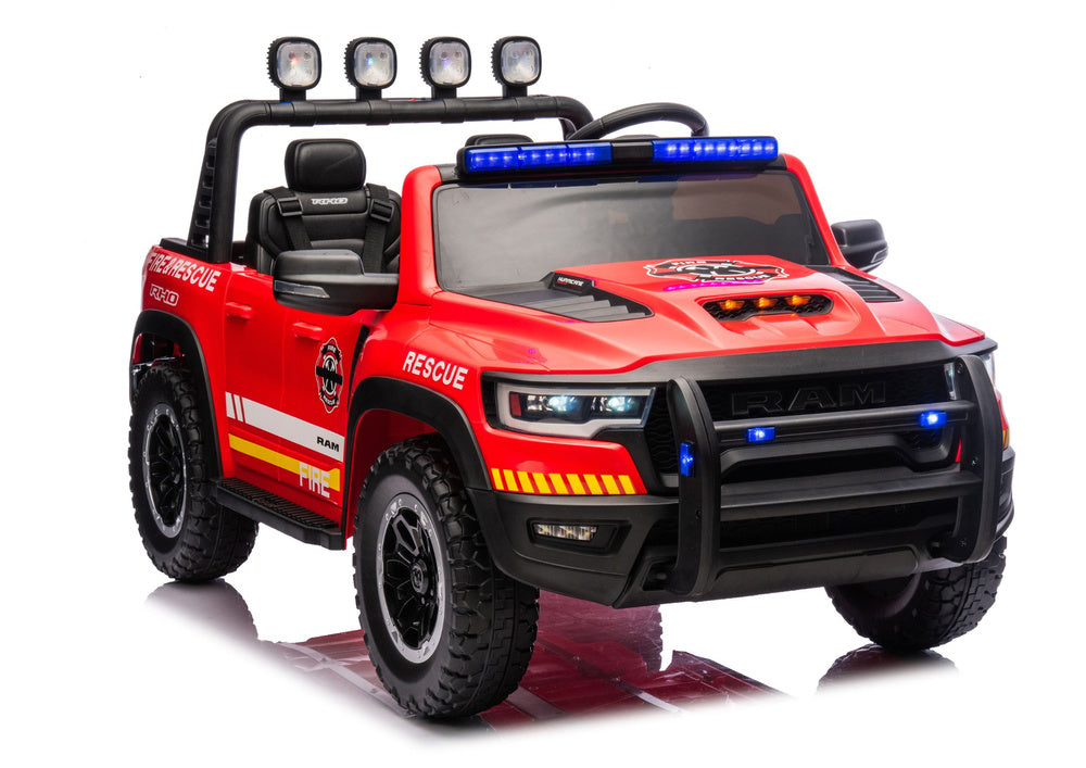 Licencirani vatrogasni auto na akumulator RAM ZB629-F 4x4- dvosjed - crveni