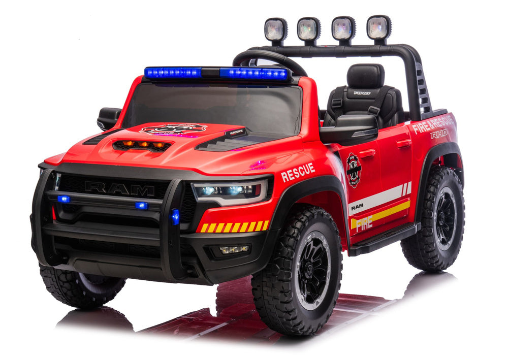 Licencirani vatrogasni auto na akumulator RAM ZB629-F 4x4- dvosjed - crveni