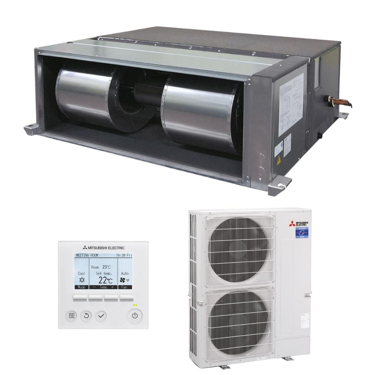Mitsubishi Electric klima uređaj 19kW PEA-RP200WKA/PUHZ-ZRP200YKA, za prostor do 190m2, D energetska klasa