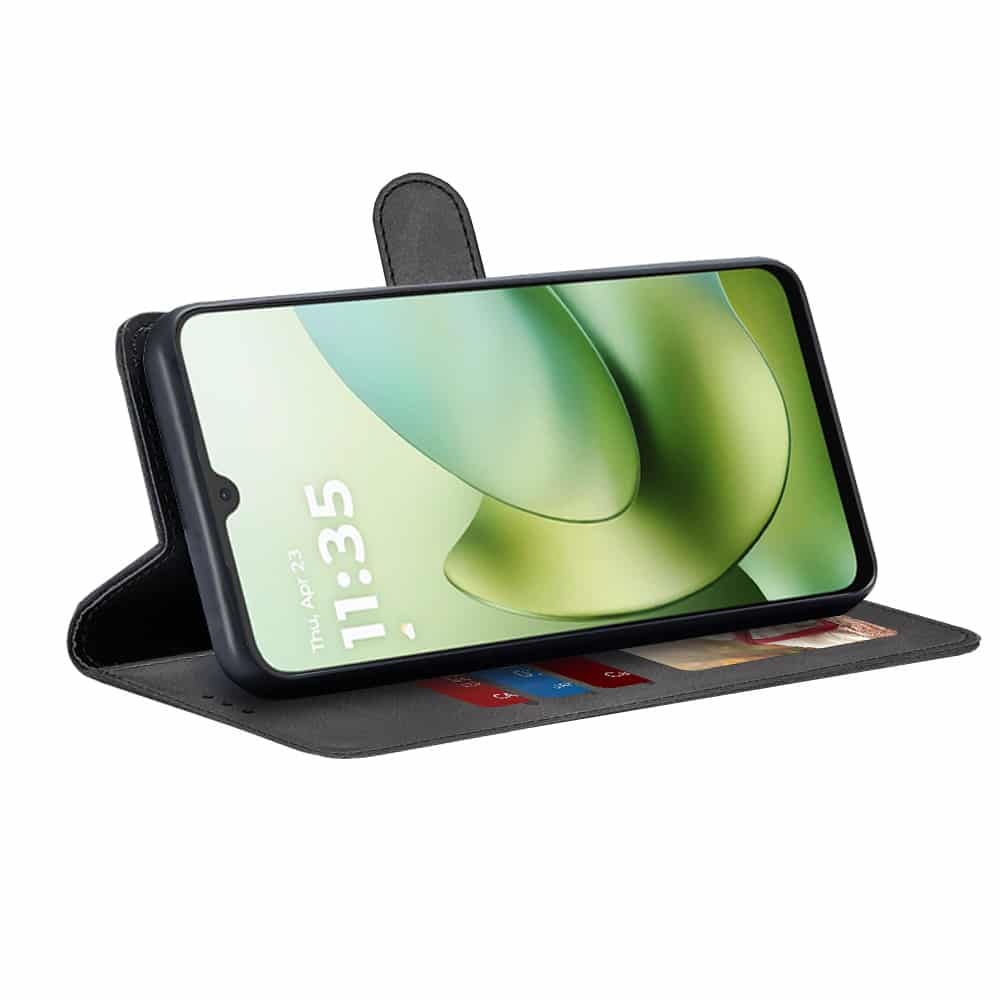Techsuit Diary Book preklopna maska za Motorola Moto G06 -crna