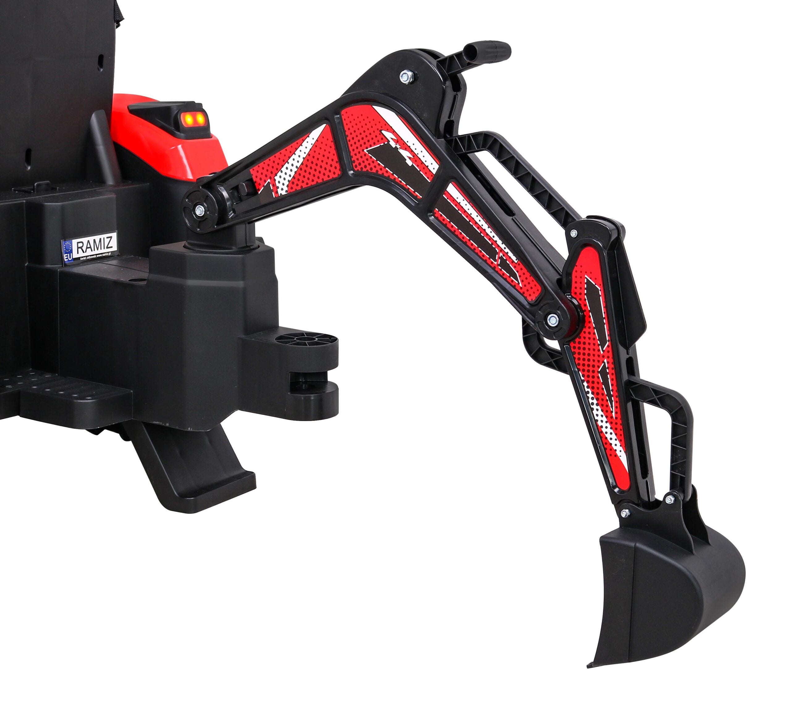 Bager na akumulator s prikolicom 720-T 4x4- crveni