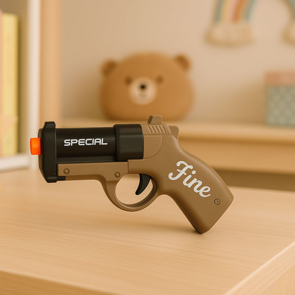 Mini pištolj za igru MARKSMAN FINE 13.5 cm - crno/smeđi