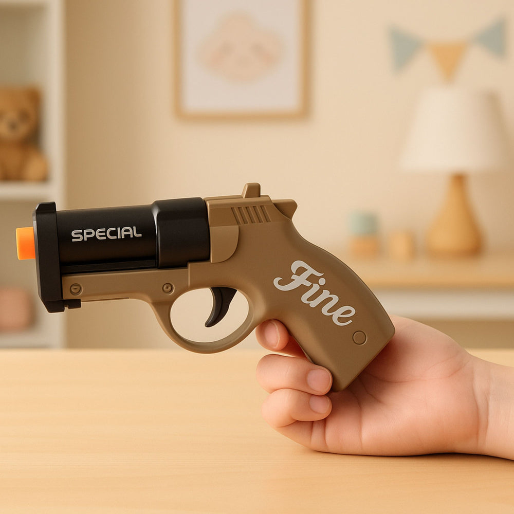 Mini pištolj za igru MARKSMAN FINE 13.5 cm - crno/smeđi