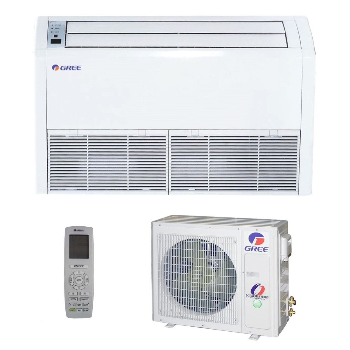 Gree podno-podstropni klima uređaj 10kW GUD100ZD(A-S)/GUD100W(NhA-S), za prostor do 100m2, A++ energetska klasa