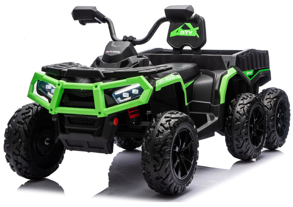 Quad na akumulator ATV JC606 24V 4x4 - dvosjed - zeleni