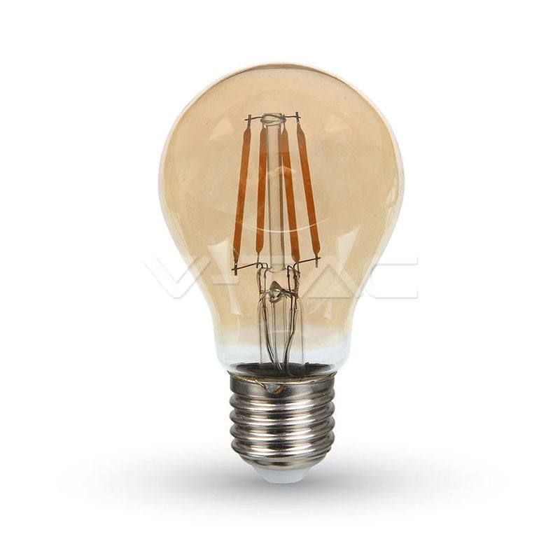 LED žarulja SAMSUNG ČIP Filament 4W E27 A60 boja jantara 2200K