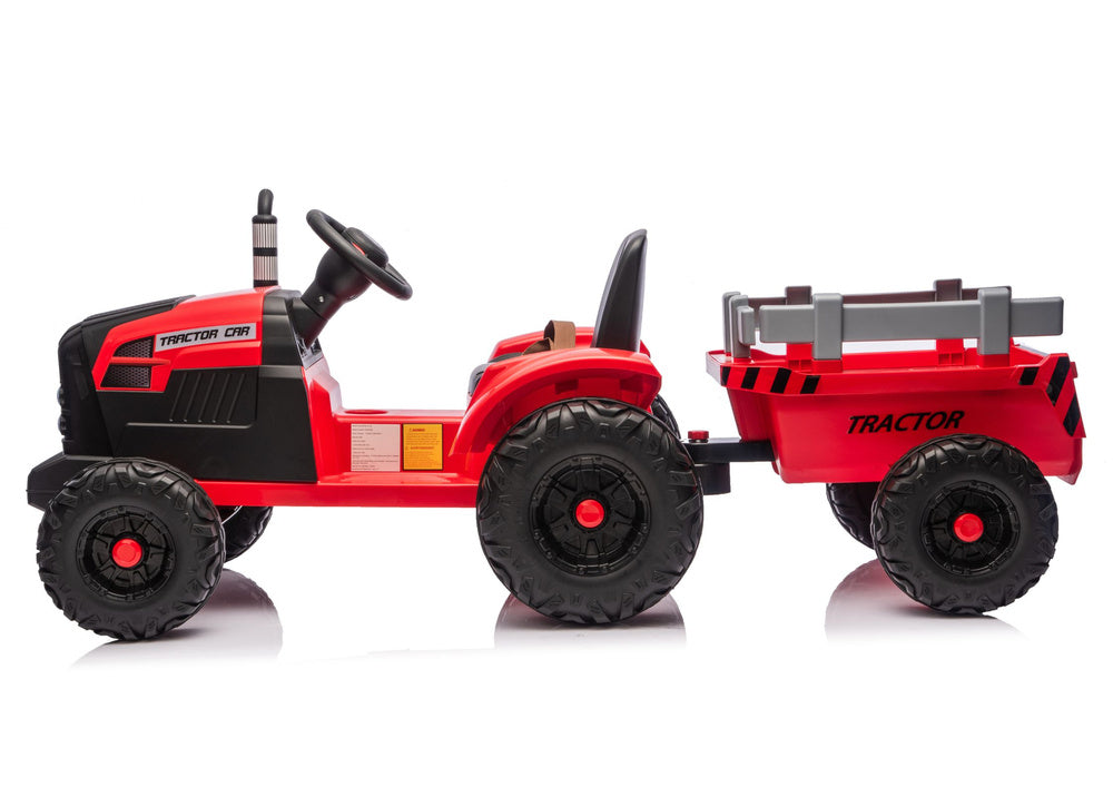 Traktor na akumulator s prikolicom CH9959B - crveni