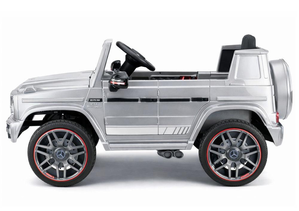 Licencirani auto na akumulator Mercedes AMG G63 2x200W - sivi/lakirani