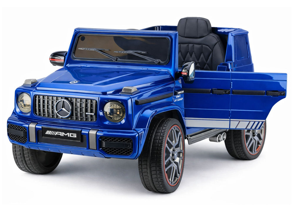 Licencirani auto na akumulator Mercedes AMG G63 2x200W - plavi/lakirani