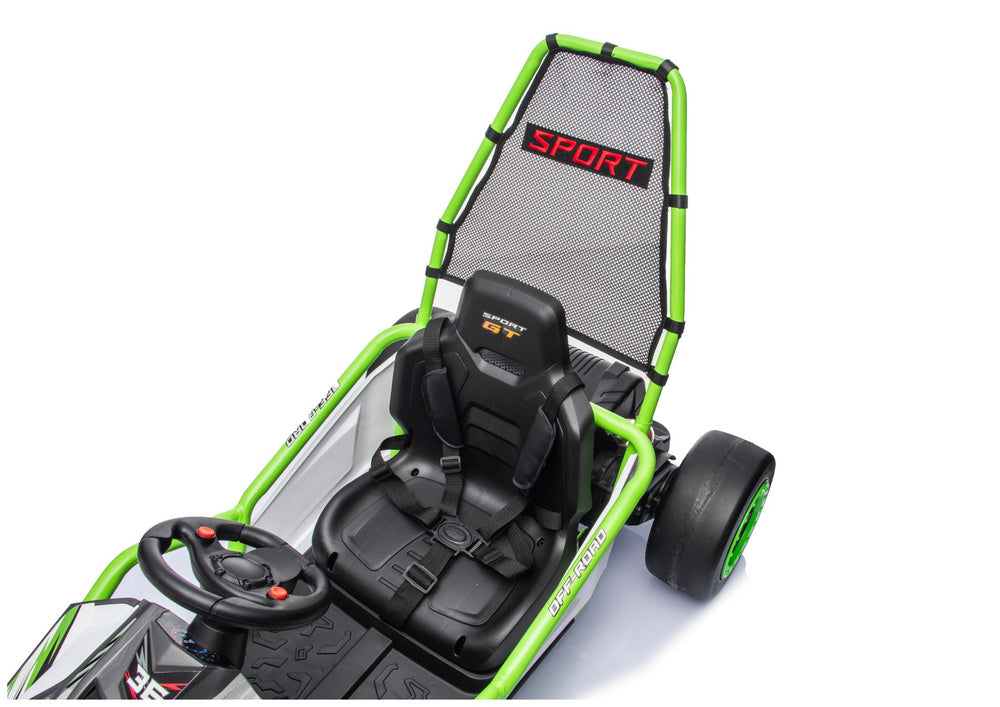 Buggy na akumulator DM-107 24V7 sa tihim motorom - zeleni