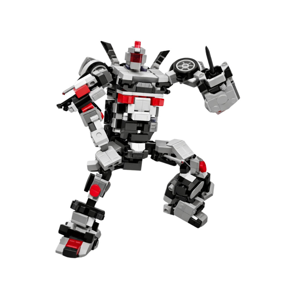 Kockice za slaganje 2 u 1 auto-robod SPEED - 320 elemenata, bijeli