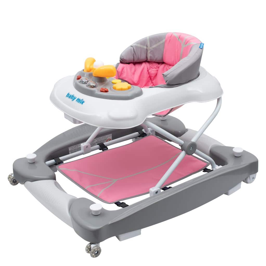 Baby Mix hodalica s ljuljačkom pink