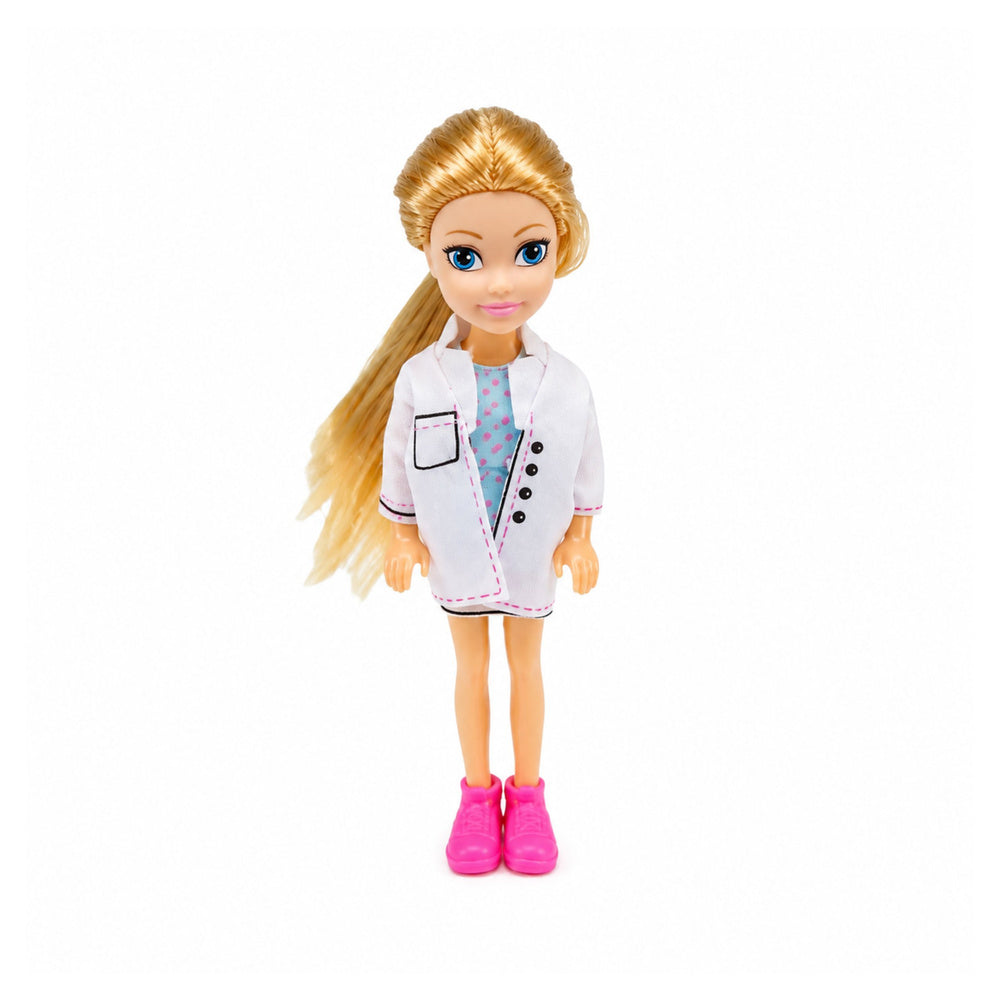 Foldable Ambulance For Dolls Hospital Mini Doll Accessories 11 pcs.