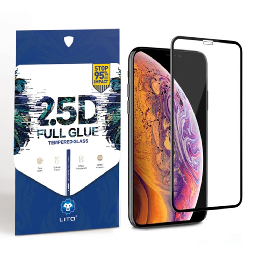 LITO 2.5D FullGlue staklo za Xiaomi Redmi 10C crno