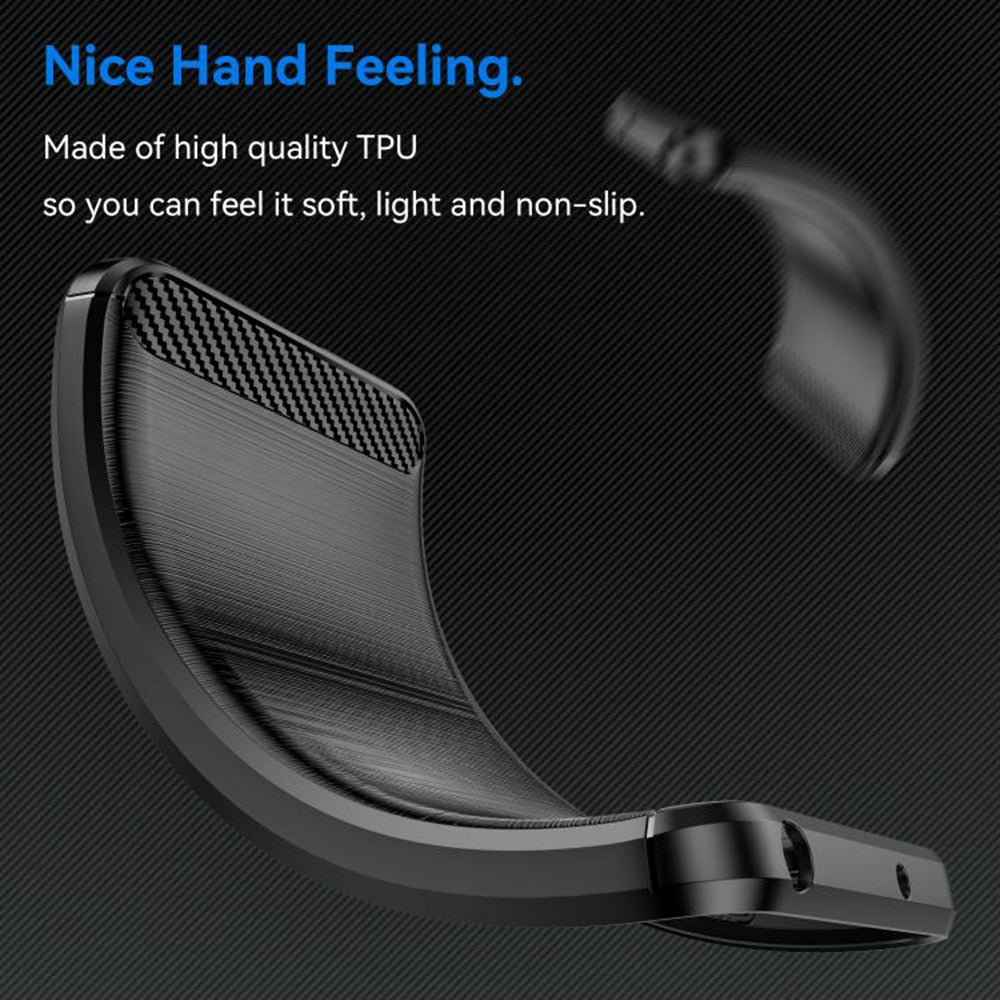 Techsuit Carbon Silicone maska za Xiaomi Poco X8 Pro – crna