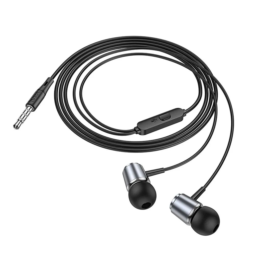 Hoco M108 žičane slušalice 3,5 mm Jack sive boje