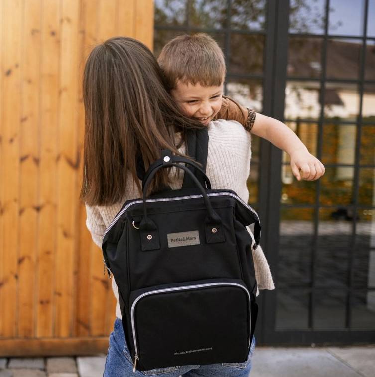 PETITE&MARS Ruksak za pelene Jack, Black