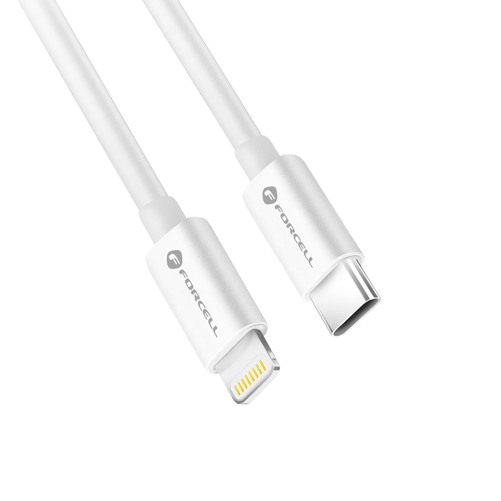 FORCELL kabel Type- C na Lightning 8-pinski MFi 3A/9V 30W (maks.) C901 1m bijeli