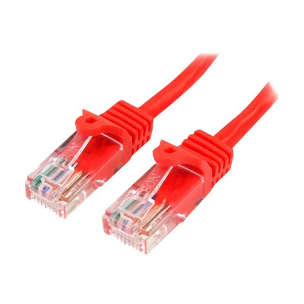 StarTech.com 45PAT1MRD kabel za umrežavanje Crveno 1 m Cat5e U/UTP (UTP)
