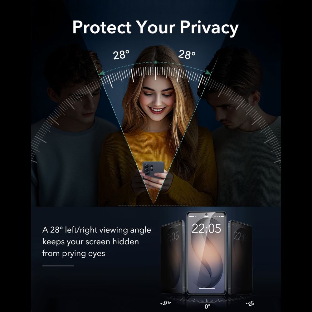 ESR UltraFit Armorite Privacy kaljeno staklo za Samsung Galaxy S26 Ultra (1 kom.)