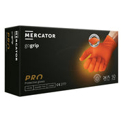 Jednokratne rukavice MERCATOR GOGRIP PRO narančaste bez pudera 50 kom - M
