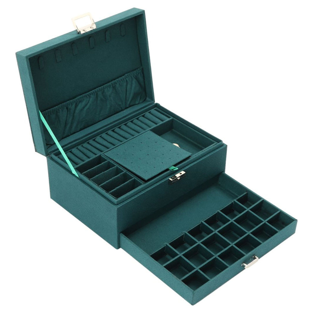 Elegantna kutija za nakit 24,5 x 17 x 11,5 cm - zelena