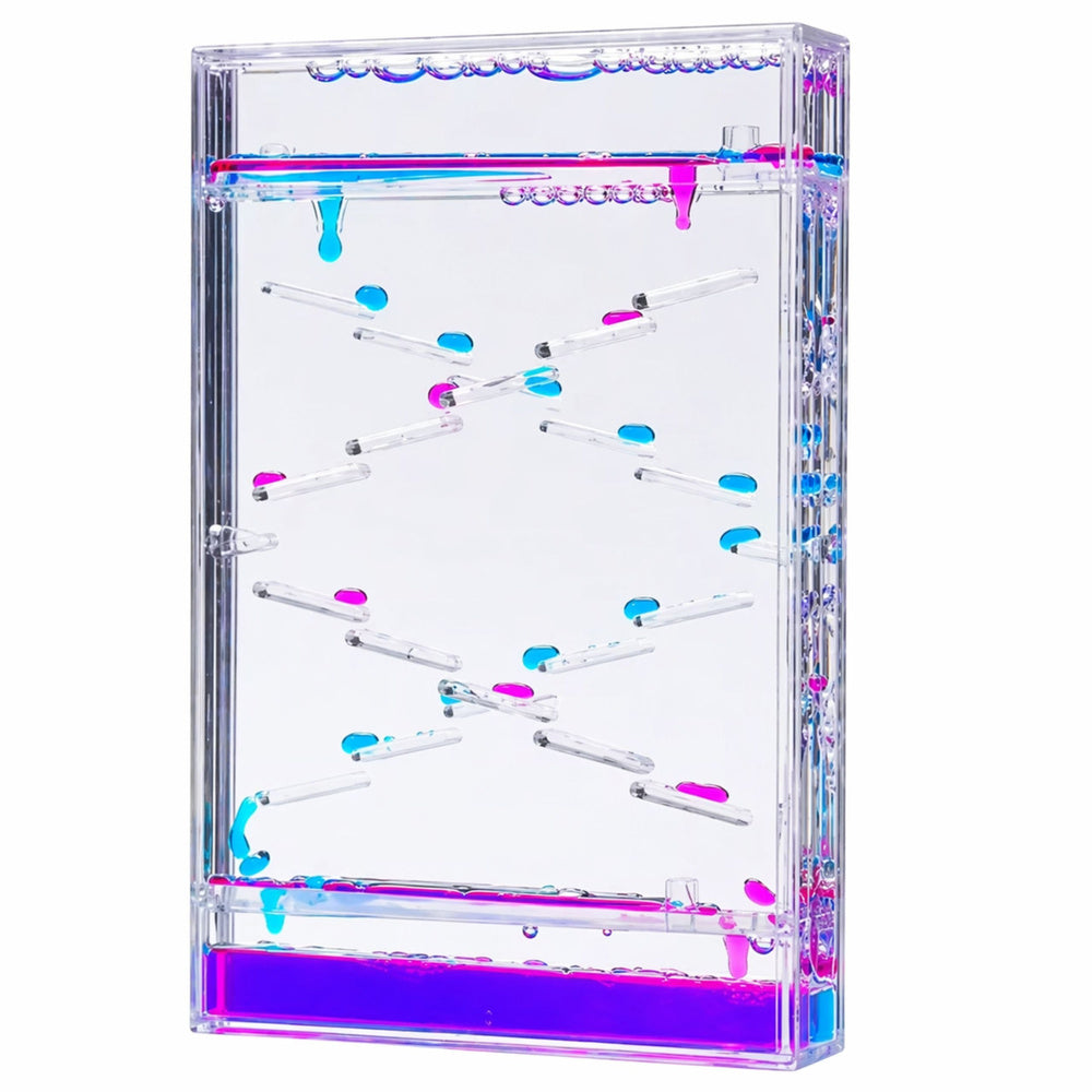 Liquid Hourglass Drops Decorative Timer Ornament Colorful Drops
