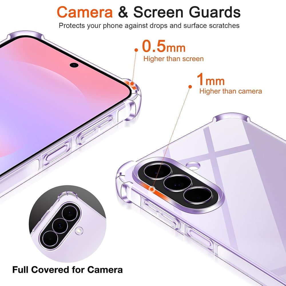 Techsuit Shockproof Clear Silicone prozirna maskica otporna na udarce za Samsung Galaxy A27 5G