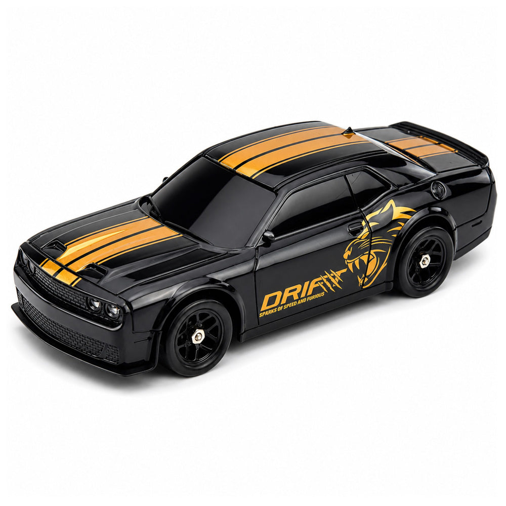 RC Drift Sports Car Interchangeable Body Wheels 4WD Black 1:43