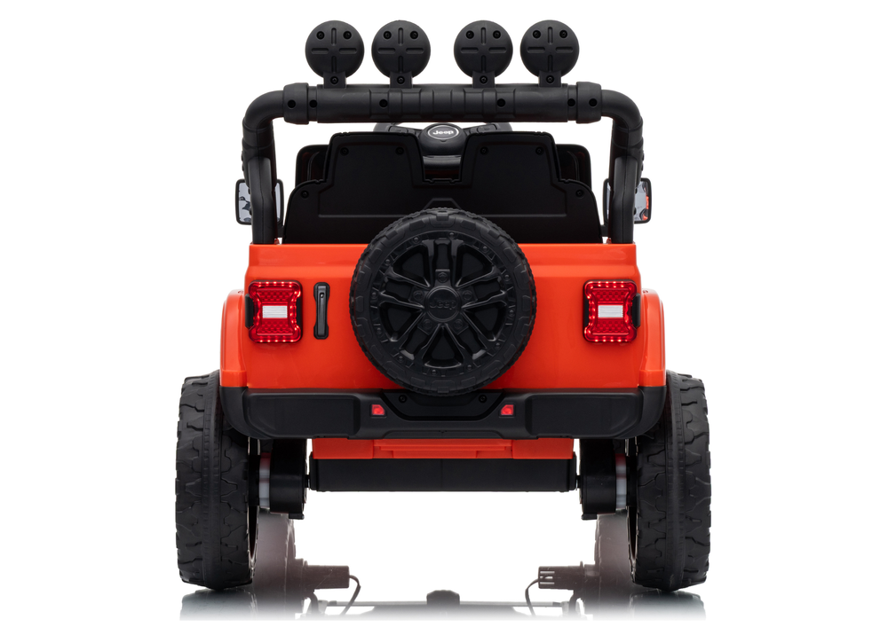 Jeep Rubicon DK-JWR558 24V Orange Battery-Powered Ride-On Vehicle