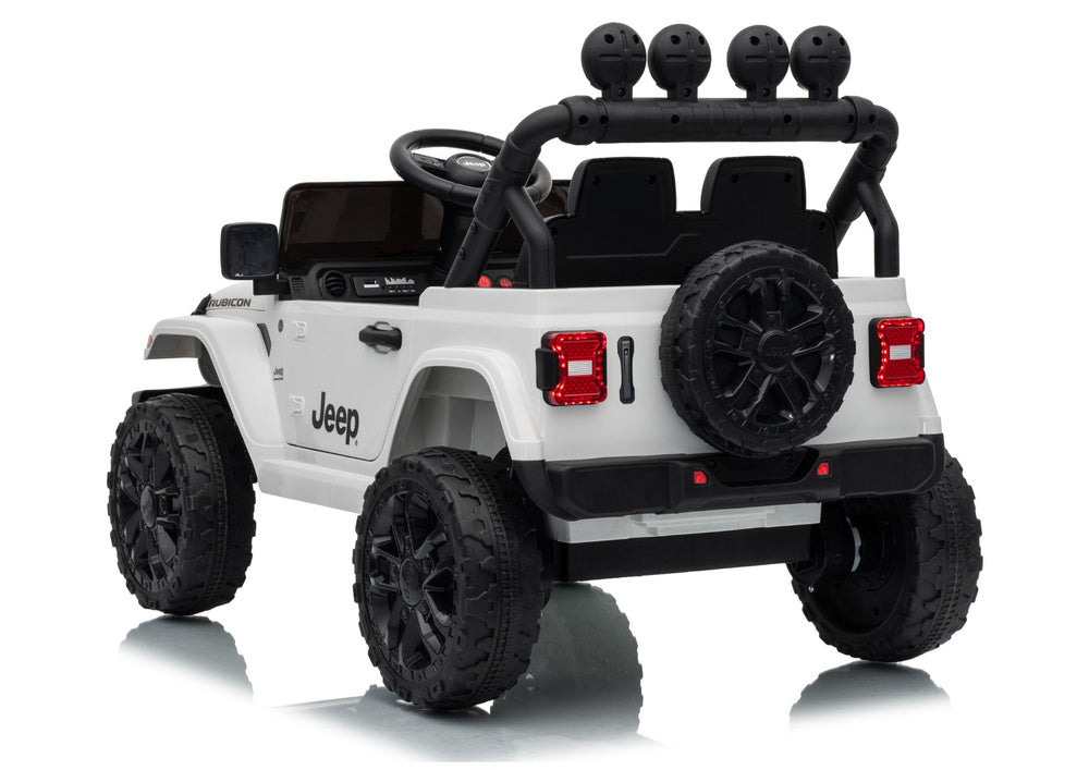 Jeep Rubicon DK-JWR558 24V White Battery-Powered Vehicle