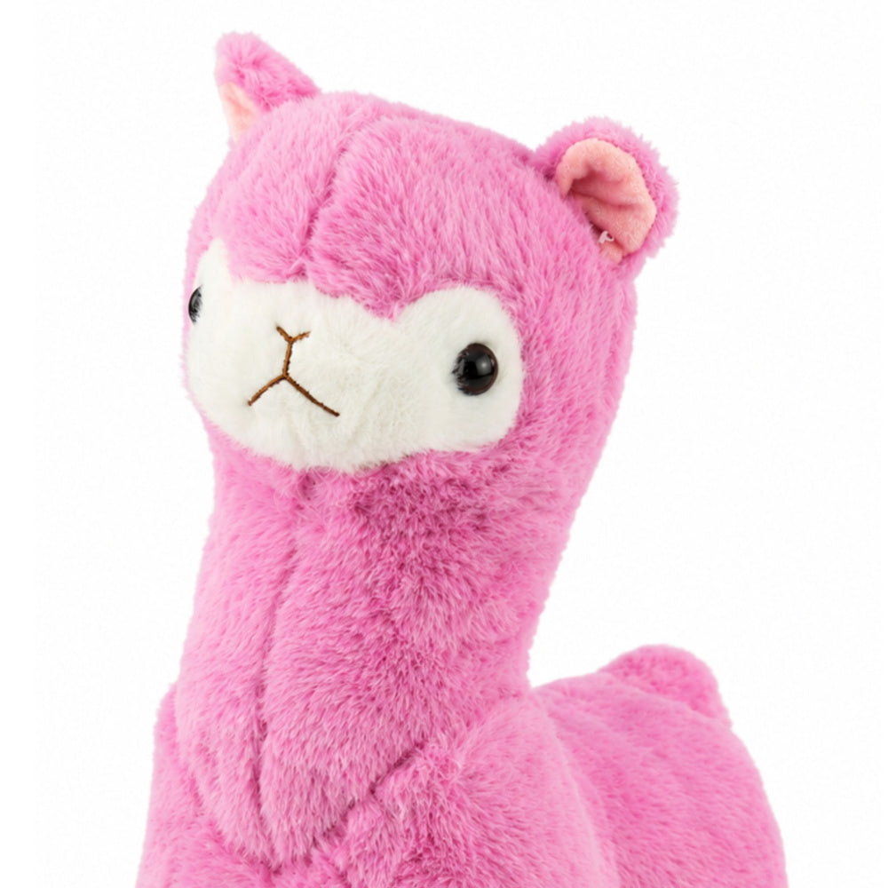 Plush Alpaca Llama Plush Toy Cuddly Toy Soft Fur Pink 38 cm