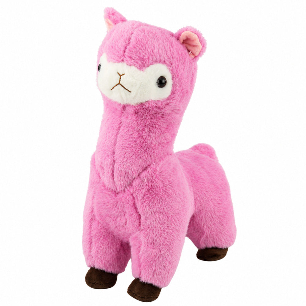 Plush Alpaca Llama Plush Toy Cuddly Toy Soft Fur Pink 38 cm
