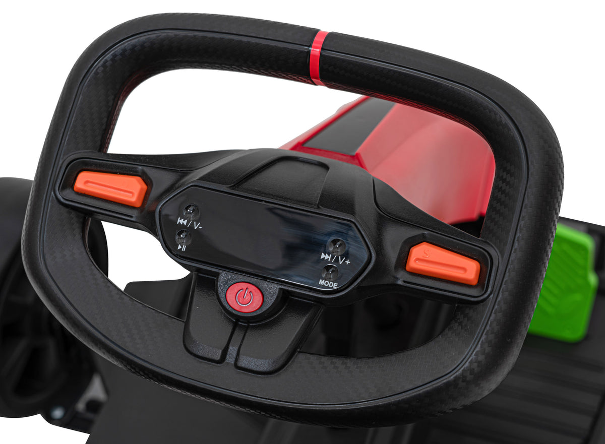 Go-kart na akumulator Fast 3 Drift - crveni