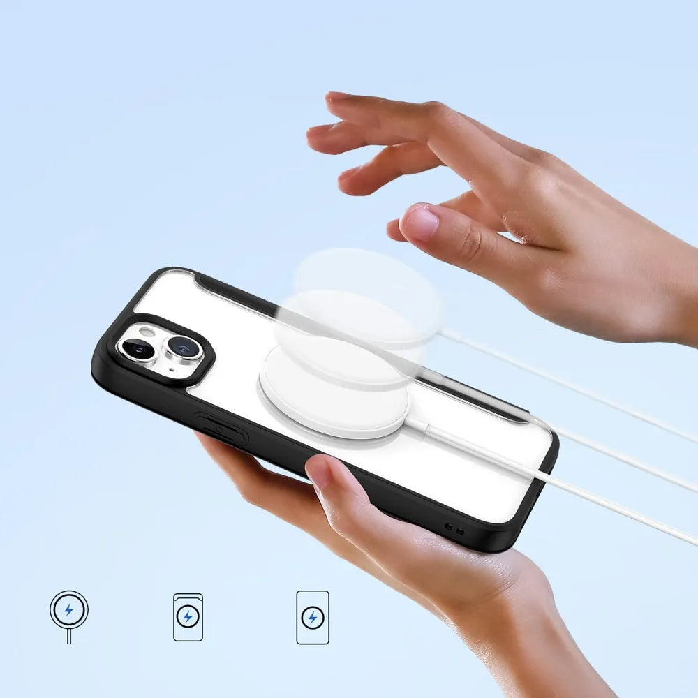 DUX DUCIS Skin X Pro - MagSafe kompatibilna preklopna torbica za Apple iPhone 15 crna