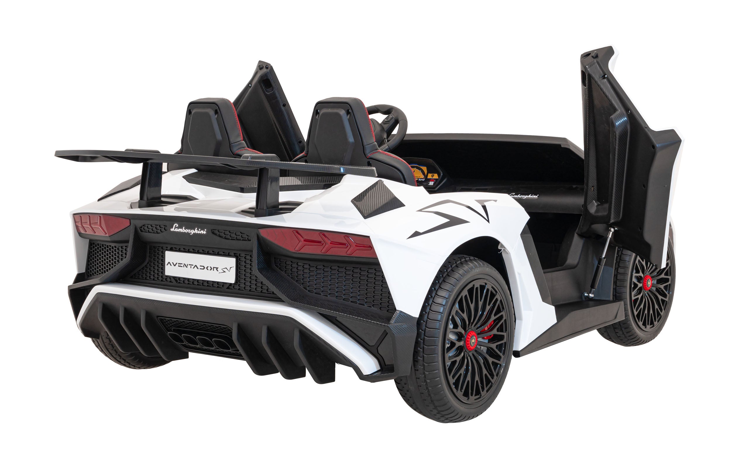 Licencirani auto na akumulator Lamborghini Aventador SV - dvosjed - bijeli