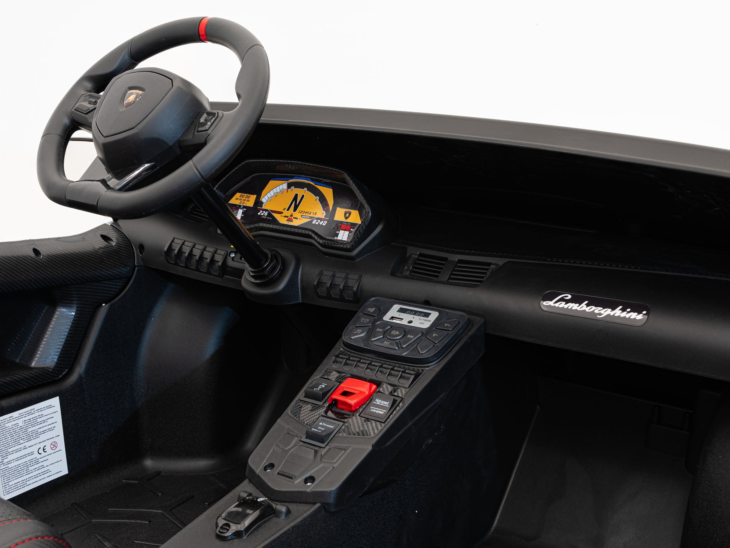 Licencirani auto na akumulator Lamborghini Aventador SV - dvosjed - bijeli