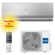 HAIER KLIMA UREĐAJ 3,5kW AS35S2SF1FA-S/1U35S2SM1FA - Flexis Plus, za prostor do 35m2, A+++ energetska klasa