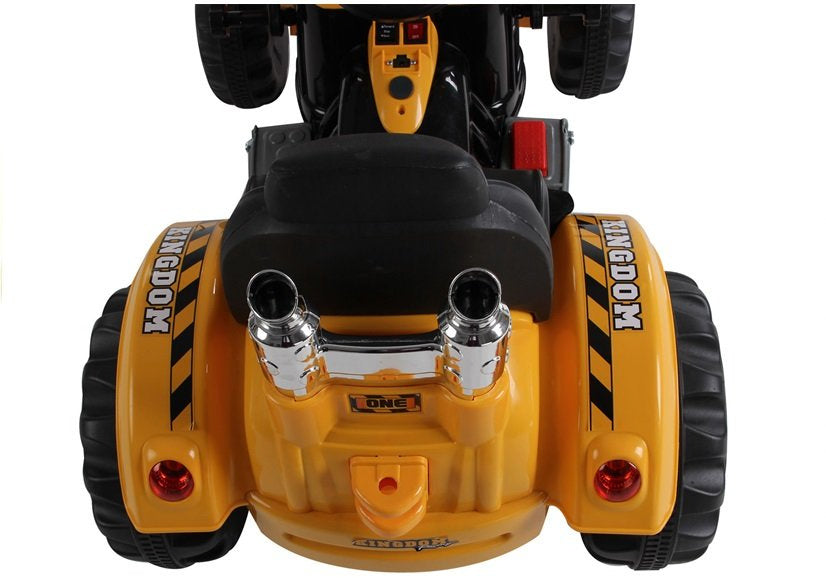 Traktor na akumulator s korpom - žuti