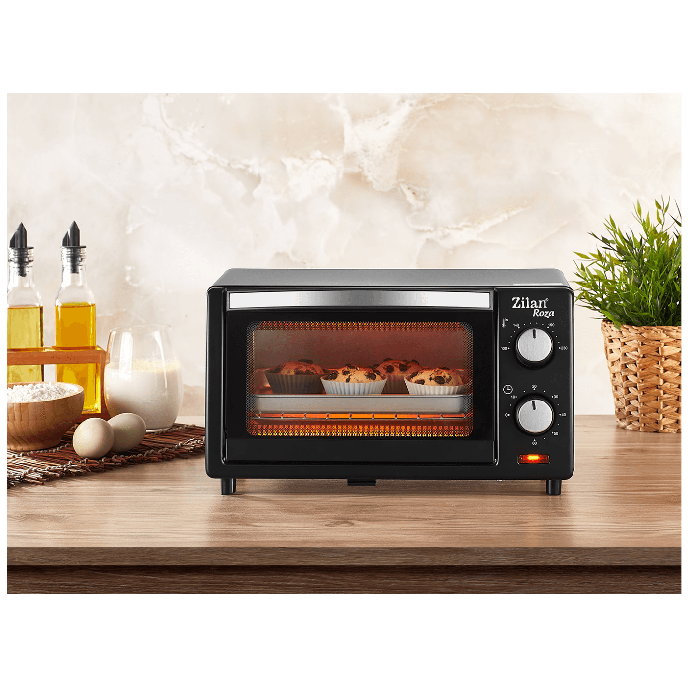 Zilan Mini pećnica, zapremina 9 l, 800 W, crna - ZLN4328