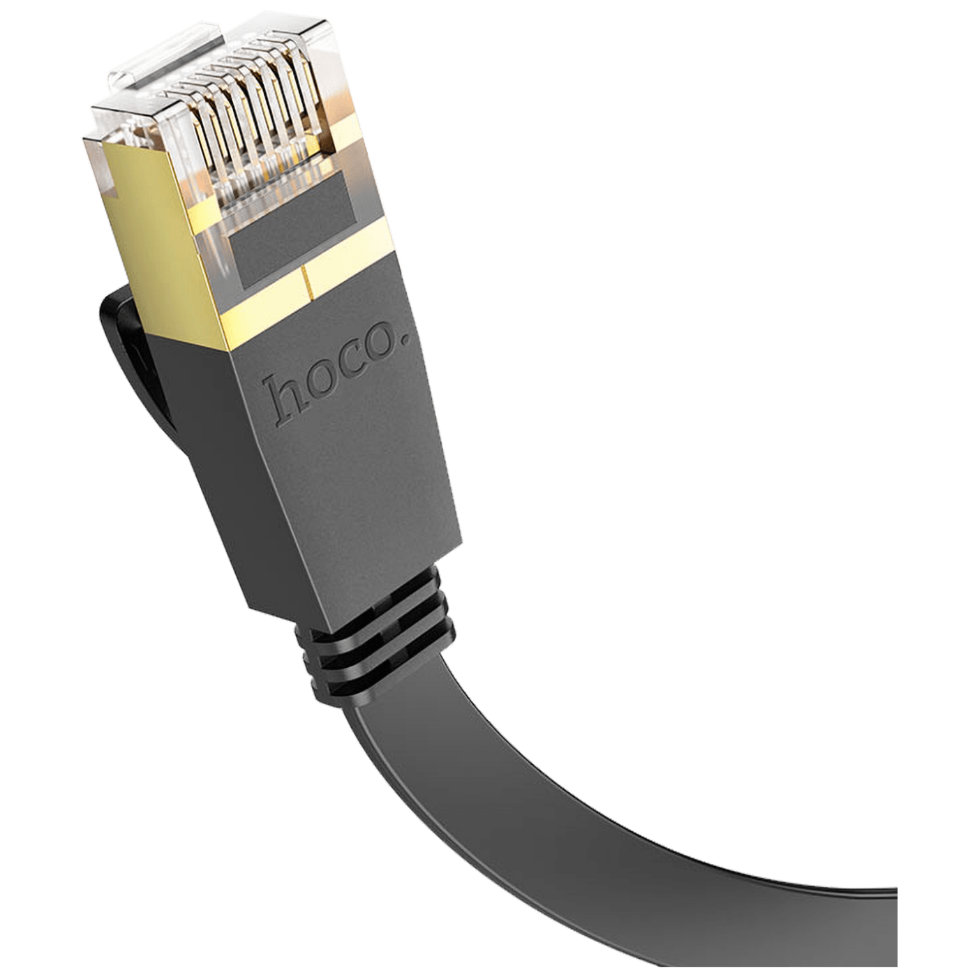 hoco. Mrežni kabl, CAT6, Gigabit Ethernet, flat, 3 met., crna - US07 General, 3 met.