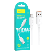 hoco. USB kabl za smartphone, USB-A to type C, 100W, bijela - X96 Hyper, 100W, White